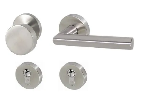 Edelstahl Türbeschlag TA-1206 R Wohn - PZ Türdrücker Türgriffe Türklinke
