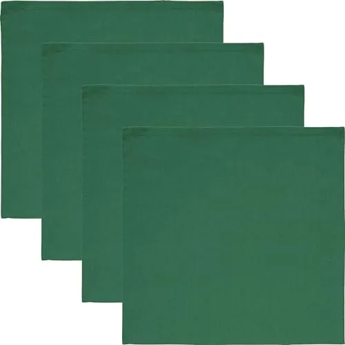 REDBEST Serviette Tulsa 4er-Pack Baumwolle dunkelgrün Größe 40x40 cm