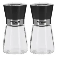 WESTMARK Blacky Gewürzmühle, 190 ml, 2-teilig 63552260 , 1 Set = 2 Streuer