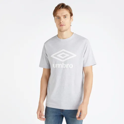 umbro Freizeit-Tshirt Big Logo (Baumwolle) grau/weiss Herren, Größe: M