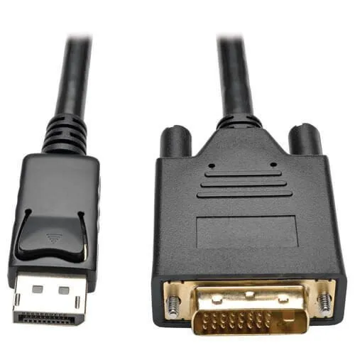 Eaton Tripp Lite DisplayPort 1.2 zu DVI Active Adapterkabel 6 ft - Kabel & Adapter, aktives Adapterkabel mit Verriegelungen für stabile Verbindungen und hohe Übertragungsqualität, ideal für Monitore und Projektoren.