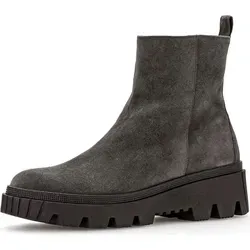 Gabor Leder-Boots in Anthrazit - 38 - Wanderschuhe mit Reißverschluss und rutschhemmender Laufsohle, ideal für sicheren Halt und Komfort beim Wandern.