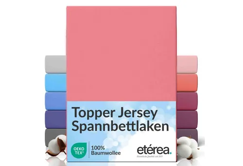 etérea Himmlische Qualität Spannbettlaken etérea Comfort Jersey Topper Spannbettlaken, Jersey, Gummizug: rundum, (1 Stück)