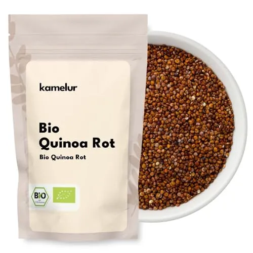 Kamelur Bio Quinoa Rot (500g) Quinoa Bio als schmackhafter Getreide Ersatz