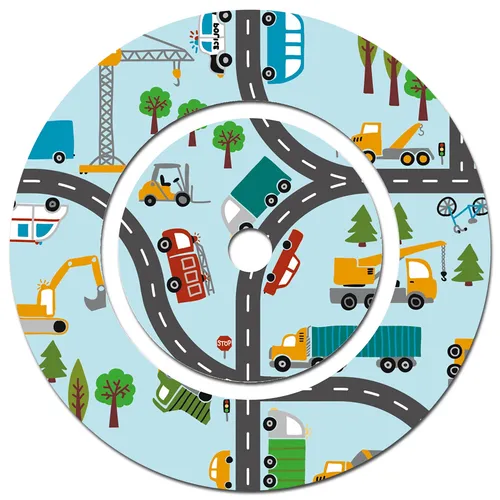 Toniebox Ladestation Folie Spielstraße Aufkleber Kinder Schutz Junge Y046