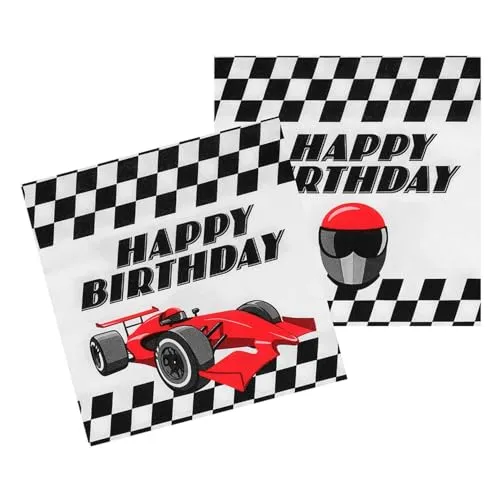 Servietten Rennen, 20st. in schwarz von Boland