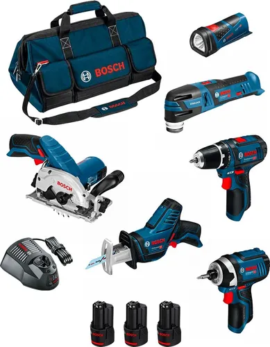 Bosch Kit BMKB6-28AD3 – 12V Elektrowerkzeugset mit Bohrschrauber und mehr