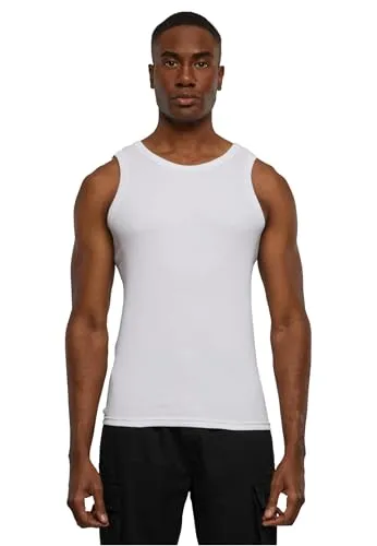 Urban Classics Herren Top Mens Tanktop TB066, Gr. Large, Weiß (White 220)