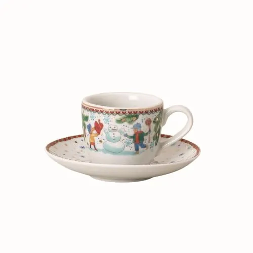 Hutschenreuther Espressotasse 2-tlg. Limitiert 2025 - Weihnachtsspiele - Espressotassen-Set von Hutschenreuther, limitiert auf 2025, mit fröhlichen Kinderszenen aus Porzellan. Perfekt für festliche Anlässe und als Sammlerstück!