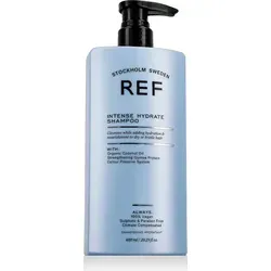 REF Intense Hydrate Shampoo 600 ml - Sulfatfreies Shampoo für alle Haartypen, angereichert mit Bio-Kokosöl und pflanzlichen Proteinen für intensive Feuchtigkeit und strahlenden Glanz. Ideal für trockenes und chemisch behandeltes Haar.