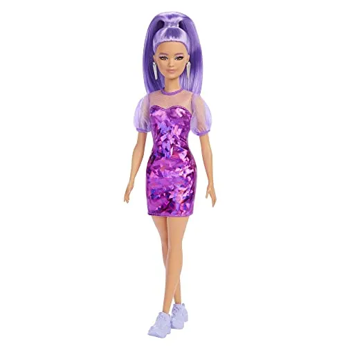Barbie Fashionistas 2021/22 Fashionista #178 Purple Monochrome Petite, HBV12 NEU