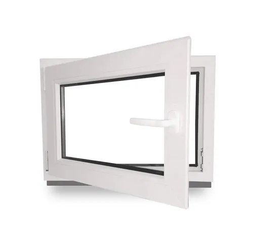 Kellerfenster 120 x 70 cm - Dreh- & Kippfunktion, weiß - Flügelfenster mit 2-fach Verglasung für optimale Wärmedämmung und Stabilität, ideal für Neubau oder Sanierung. Maße: 120 x 70 cm, DIN Links.