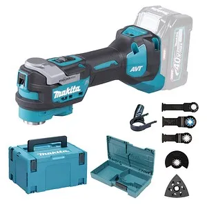 Makita TM001GZ03 XGT Multifunktionswerkzeug - Multifunktionswerkzeug (40V) zum Sägen, Schneiden, Polieren und Schleifen, ausgestattet mit Anti-Vibrations-Technologie und LED-Arbeitsleuchte für präzises Arbeiten.