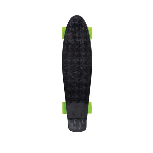 Schildkröt® Retro Skateboard Native Black - Cruiserboard in Premium-Qualität, leicht manövrierbar mit rutschfestem Deck und robusten Polypropylen-Material für ein maximales Fahrergewicht von 100kg.