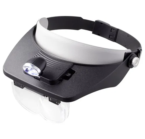 TOOLCRAFT Handlupe TOOLCRAFT TO-5137803 Kopflupe mit LED-Beleuchtung Vergrößerungsfaktor