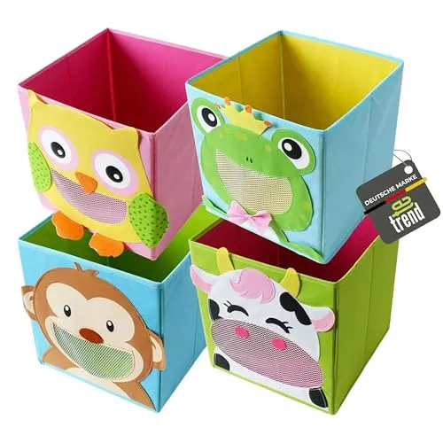 TE-Trend 4er Set Kinderzimmer Aufbewahrungsboxen von TE-Trend
