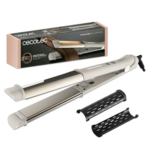 Cecotec Glätteisen RitualCare 2in1 Lisse&Curl – Glätten & Locken mit MCH-Heizung