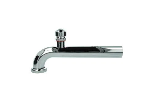 tecuro Siphon Abgangsbogen 90° mit Rohrbelüfter - Sanitärinstallation, silberfarbener Abgangsbogen mit integriertem Rohrbelüfter für effektiven Geruchsverschluss und optimale Entwässerung.