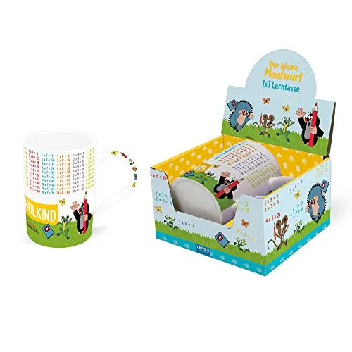 Trötsch Der Kleine Maulwurf Lieblingstasse Lerntasse 1x1 Der Kleine Maulwurf: Aus Porzellan mit Geschenkverpackung