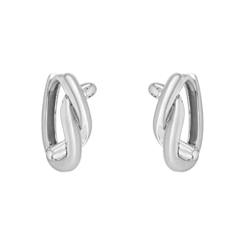 SOFIA MILANI - Damen Ohrringe 925 Silber - Gebogene Creole - E3042