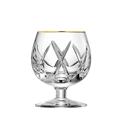 ARNSTADT KRISTALL Cognacglas Cognacschwenker London Gold (10,6 cm)