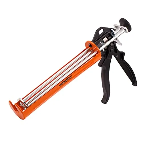 Mivos Verstärkter Kartuschenpresse zur Verarbeitung aller 310 ml Dichtungs- und Klebstoffkartuschen – Kolben mit drei Stangen - Kartuschenpistole mit 20:1 Schubverhältnis