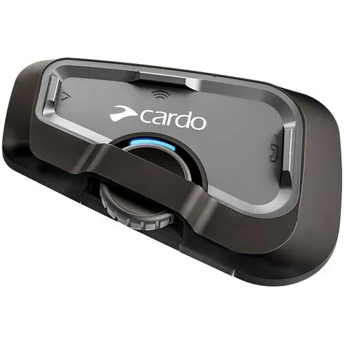 CARDO Freecom 4X Solo Bluetooth Motorrad-Gegensprechanlage - Motorrad-Headset mit JBL-Audio für hervorragenden Klang, automatische Lautstärkeregelung und Live-Gegensprechanlage – ideal für bis zu 4 Fahrer auf 1200 m Entfernung.