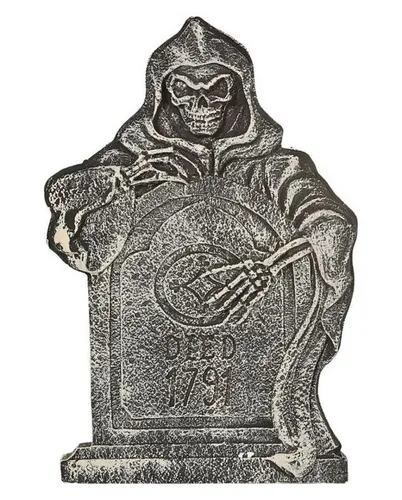 Horror-Shop Dekoobjekt Verwitterter Halloween Grabstein