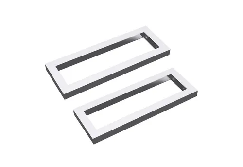 doporro Wandregalhalter aus rostfreiem Edelstahl, 2-tlg. - Wandkonsolen für Aufsatzwaschbecken – elegantes Design mit stabiler Ausführung und zusätzlicher Handtuchhalterung, inklusive einfacher Montageanleitung.