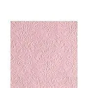 Ambiente - Cocktail Servietten - Elegance - geprägt - 25x25cm - 15 Stück - verschiedenen Farben (Pastel rose 1109)