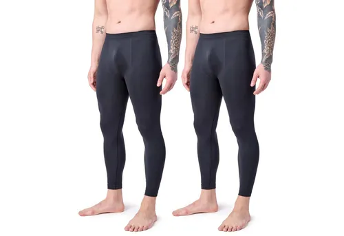 Ladeheid Funktionsunterhose 2er Pack Lange Unterhosen Herren für Winter Sport Ski Outdoor LA40-260 (1-St)