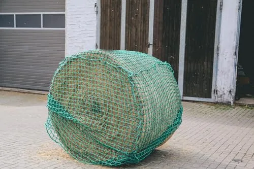 Konege Rundballenheunetz 1,4m x 1,4m x 1,6m, Mw 10,0cm, 5,0mm Kordelstärke, innen max. 9,5 x 9,5cm, Heunetz