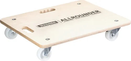 WAGNER Transporthilfe Multiplex BIG 18 mm - 250 kg Tragkraft - Transportroller mit stabiler Birke Multiplexplatte, ideal für Schwertransporte und ausgestattet mit 4 leichtlaufenden Rollen, davon 2 mit Bremse für sichere Nutzung.