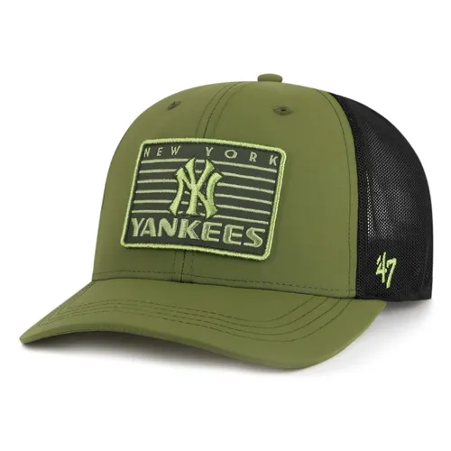 Brand Trucker Cap - OUTSKIRTS New York Yankees fatigue 47 - Herren Trucker Cap für Freizeitaktivitäten, in Celtic Green, Einheitsgröße. Perfekt für den Sommer und sportliche Anlässe, mit hochwertiger Verarbeitung für optimalen Tragekomfort.
