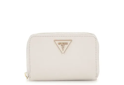 Guess SLG Medium Zip Around Wallet, Ivory in beige von GUESS