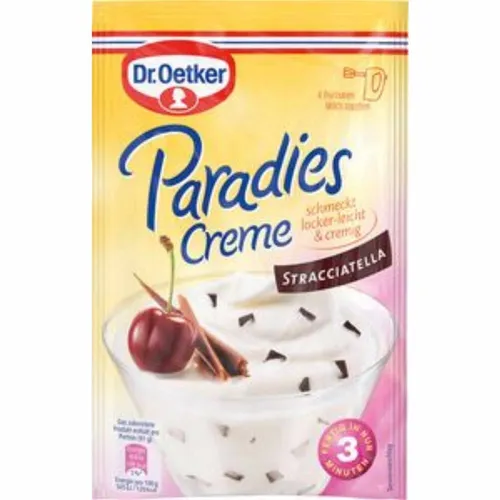 Dr. Oetker Paradies Creme Stracciatella Dessertpulver 66 g
