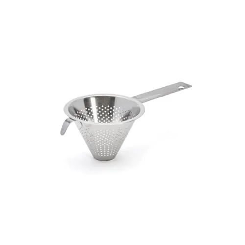 De Buyer - 3350.10 - Küchenspitzsieb chineser - perforierung 1,5 mm - 10cm, Silber