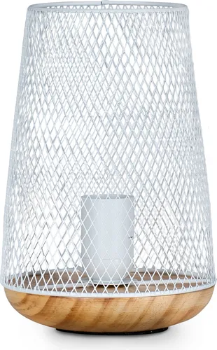Levandeo® Nachttischlampe – Stilvolle Tischlampe aus Metall und Holz - Nachttischleuchten im Industrial Style, aus Metall und Kiefernholz, ideal für trendige Loft- und Retro-Dekoration. Perfekt für ein gemütliches Ambiente.