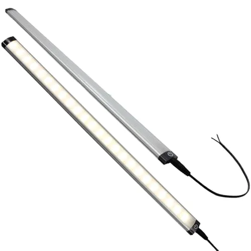 HABA 12 Volt LED Touch Unterbaulampe - Wohnmobilbeleuchtung mit flacher Bauform, dimmbar in 3 Stufen und energiesparend dank 24 Hochleistungs-LEDs für optimale Ausleuchtung.