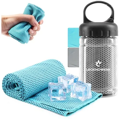 com-four® 2X Kühlendes Tuch in Flasche, Cooling Towel für schnelle