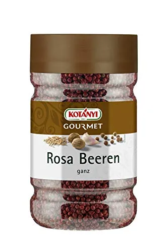 Kotanyi Rosa Beeren Gewürze für Gastronomie, 290 g - Feinste Rosa Beeren in Großverbraucherpackung, ideal für die professionelle Küche und exquisite Geschmackserlebnisse.
