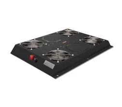 Digitus Dachlüftereinheit für Netzwerk- und Serverschränke - DN-19 FAN-4-SRV-B schwarz
