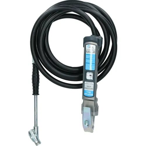 PCL Reifenluftfüller Manometer 0-174 PSI Schlauch 3,6 m AFG5H36 Airforce MK4 ...