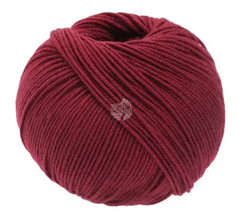 LANA GROSSA Cool Wool Uni | Extrafeine Merinowolle waschmaschinenfest und filzfrei | Handstrickgarn aus 100% Schurwolle (Merino extrafein) | 50g Wolle zum Stricken & Häkeln | 160m Garn FB 2068