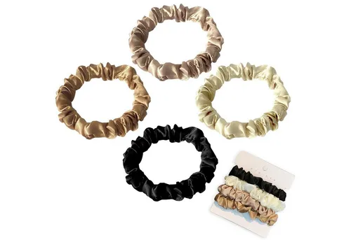 LuxusKollektion Haargummi Haargummi Seide Scrunchies Satin Haarschmuck 4 Stück Set