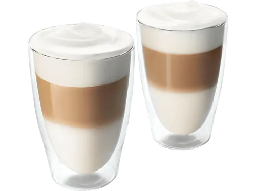 TCHIBO 2er Set, doppelwandige Latte Macchiato Gläser Transparent