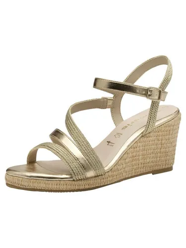Tamaris Damen Sandalette mit Keilabsatz, EU 40 - Wanderschuhe mit TOUCH-IT Funktion für optimalen Tragekomfort, weicher Decksohle und sicherem Halt – ideal für stilvolle Höhen und angenehmes Laufgefühl im Alltag.