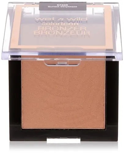 Wet n Wild, Color Icon Bronzer, weicher Bronzer mit Gel angereichert, langanhaltende Formel, für strahlende Haut wie von der Sonne geküsst, Vegan, Sunset Striptease