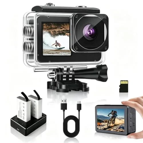 Action Cam mit Doppelbildschirm 2