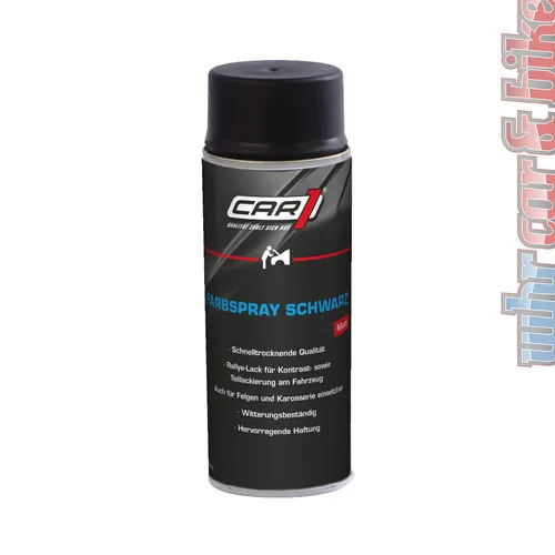 Autolack schwarz matt Farbspray Car1 Lack Motip Dupli Spraydose Decklack